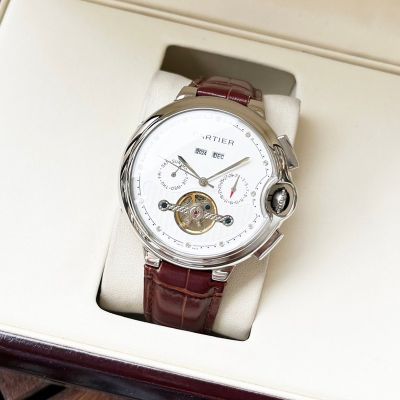 Cartier Stainless Steel 44*12MM Business Leisure Men's Wrist Watch